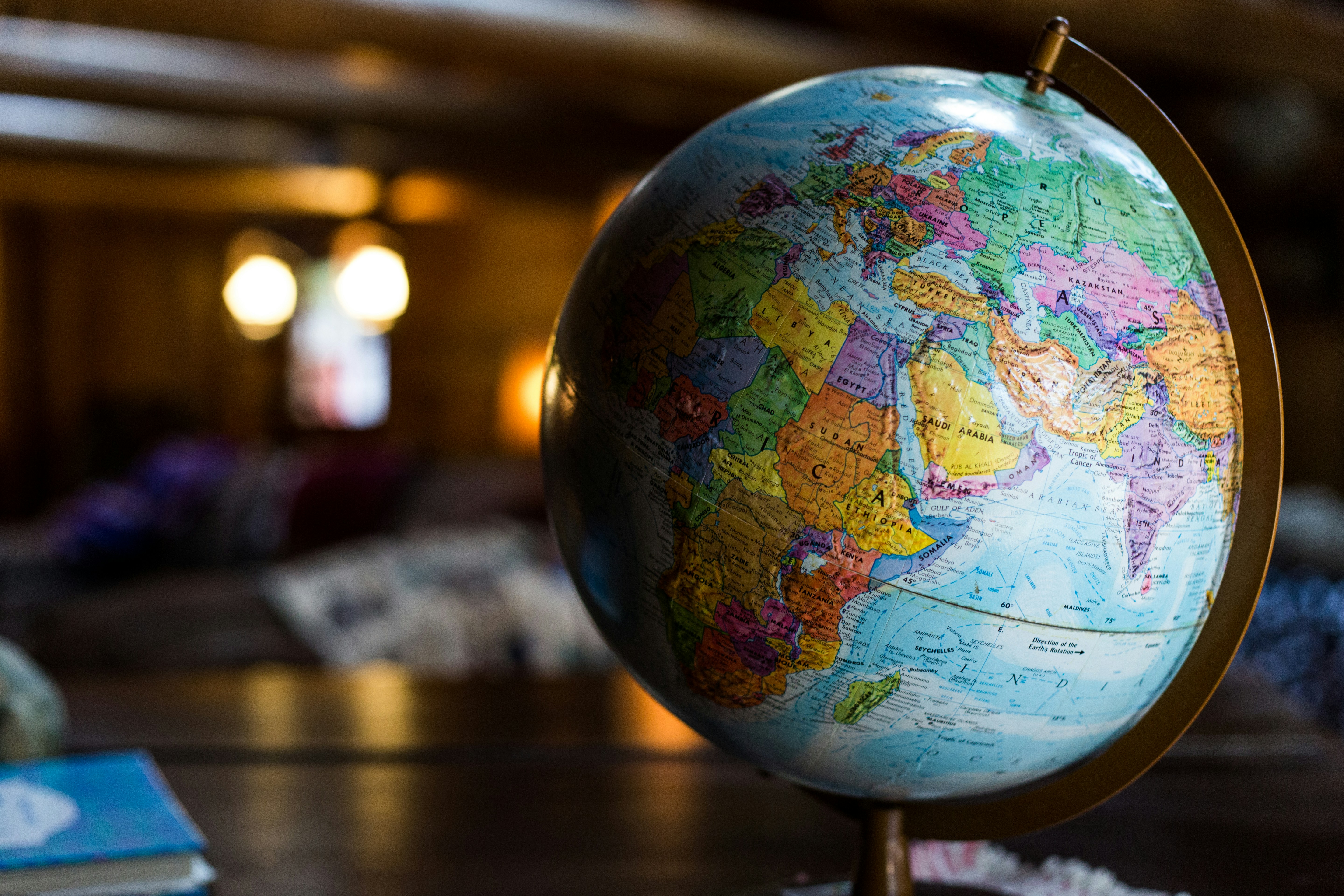 World globe representing global business reach