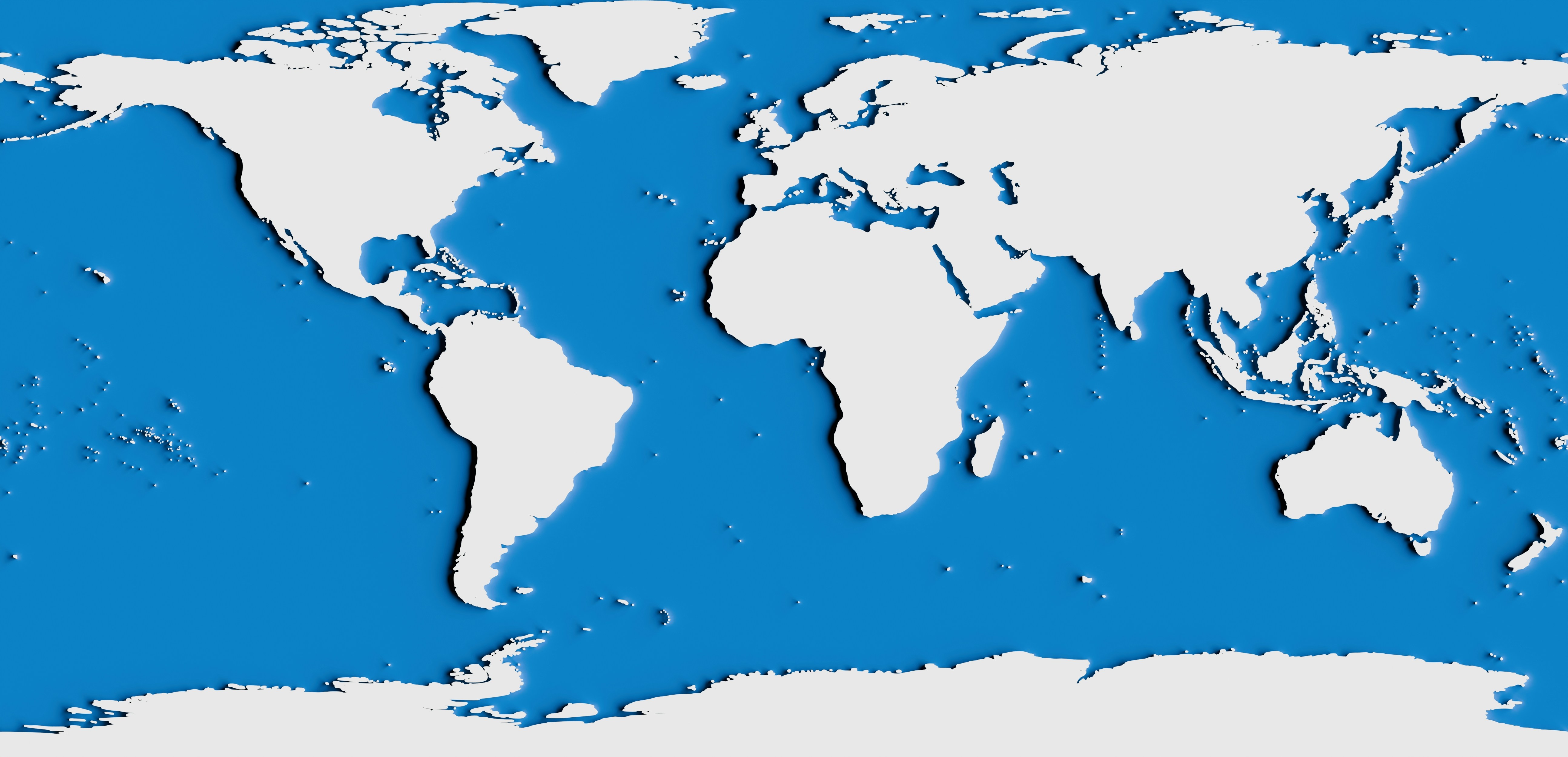 World map showing global trade routes
